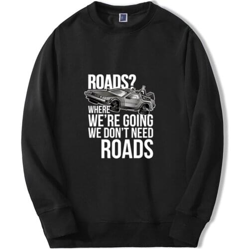 Hip Hop Back To Future Movie Classics Streetwear Mens Sportswear Autumn Fleece Cool Top Funny Pullover Fashion Sweatshirt Man