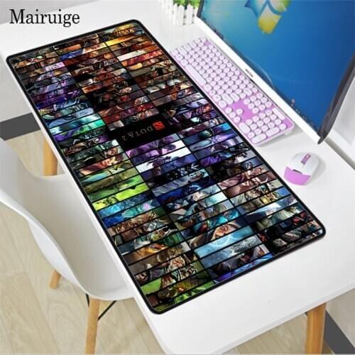 Mairuige Dota2 Picture Anime Mouse Pad Non-slip Office Gaming Large Keyboard Desk Mat XXL Laptop PC Lock Edge Gaming Accessories