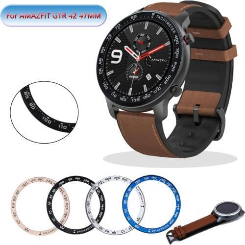 Metal Edge Cover For Xiaomi Amazfit GTR 42mm Bezel Ring Dial Scale Speed Protective Case For Amazfit GTR 47mm Watch Accessories
