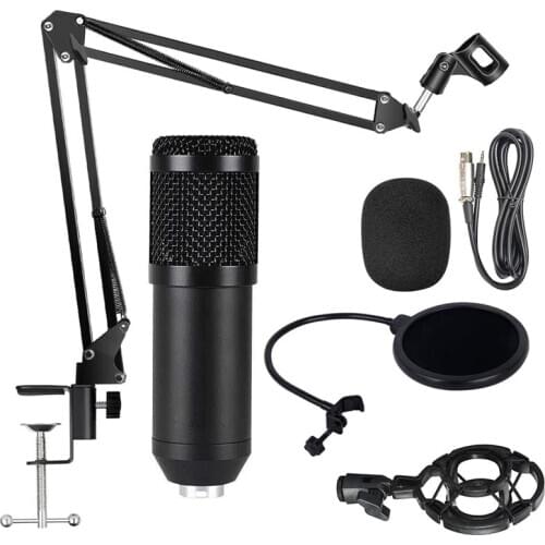 Microphone Kit Professional Suspension Microphone Kit for Live Stream Broadcasting Recording Condenser Microphone