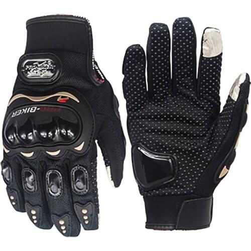 NEW Pro-Biker Motorcycle Full Finger Toch Screen Gloves Motobiker Breathable Mesh Fabric CyclingNon Slip Riding Gloves