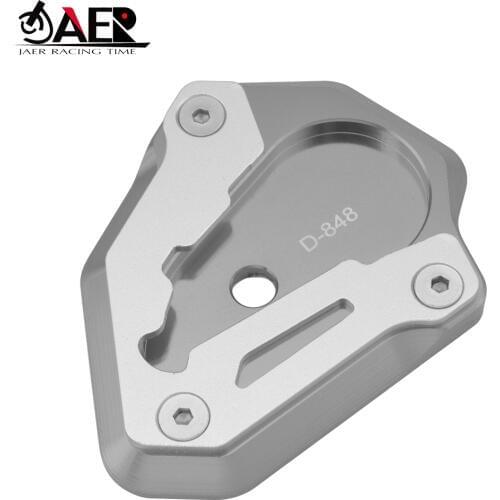 JAER Motorcycle Kickstand Support Plate Foot Side Stand Enlarge Extension Pad For DUCATI 848 1098 1198