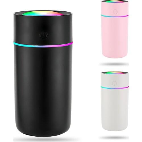 USB Air Humidifier Car Aroma Humidificador Colorful Cup Mini Aroma Water Diffuser LED Light Ultrasonic Cool Mist Maker Fogger