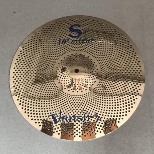Vansir Cymbal polishing Low Volume Cymbals 20 ride Silver/Blue/Gold/Rainbow/Red/Black silent mute cymbal for practice