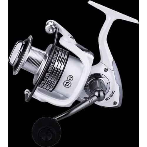 WALK FISH New Brand 13+1BB Fishing Reel CNC Rocker Arm Spinning Reel White Color Carp Fishing Feeder Reel Fishing