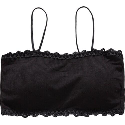 Lingerie Woman Tube Top Pattern Lace Massage High-elastic Anti-fade-out One-word Surrounding Conch