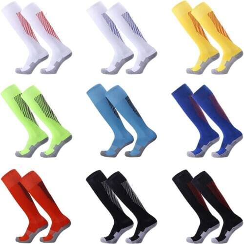 1pcs Compression Sport Stocks Women Men Outdoor Striped Towel Bottom Soccer Football Running Cotton Warm Thicken Stocks