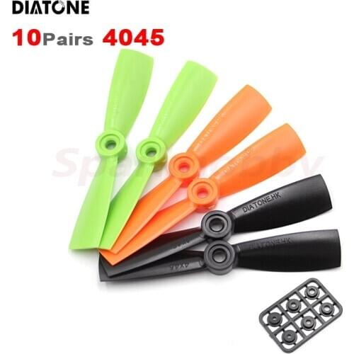 10Pairs Diatone 4045 4x4.5 4inch CW CCW PC Nylon Propeller With Paddle Hub 5mm Aperature 180 200 215 Frame Multicopter Quacopter