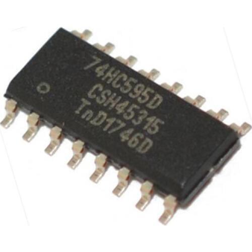 100pcs/lot SMD 74HC595D 74HC595 8-bit SOP-16 Logic IC 74 Series