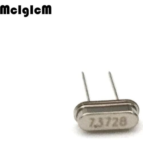 20pcs hc-49s 7.3728MHz 20ppm 20pF quartz resonator