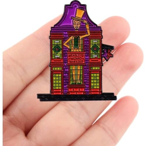 DZ2242 Magic world Enamel Pins Custom Brooches Lapel Badge Jewelry For Backpack Decoration Friends Kids Gift Movie Accessories