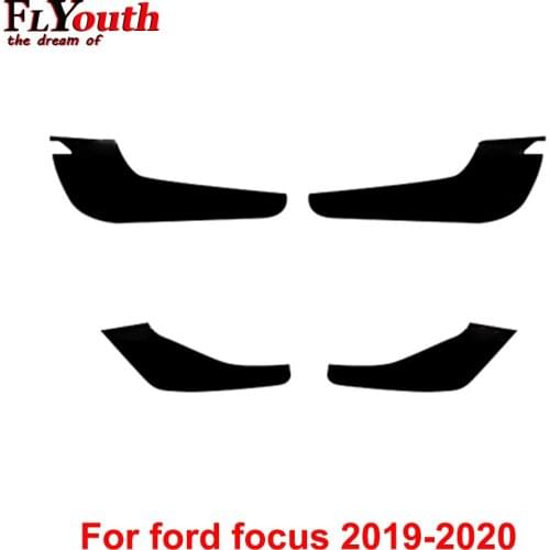 For Ford focus 2019-2020 Car Door Anti Kick Pad Protection Carbon Fibe Sticker Interior Decoration Auto Styling Accessories