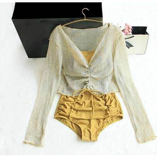 FGHFU High Waisted Bathing Suit Women One Piece Swimsuit Swimming Suit Swimsuit Swimwear Women Monokini 2020