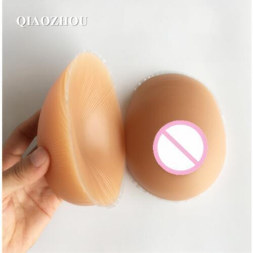500g/pair suntan skin real silicone fake breasts for man cosplay crossdressing shemale artificial boobs