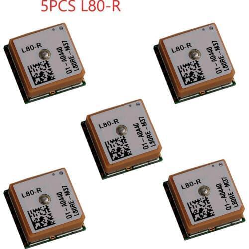 5Pcs L80-R Compact GPS POT Module Navigation Board ROM AGPS QZSS Integrated with Patch Antenna for Tracking