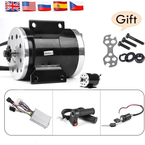 Electric Brushed Motor Conversion Kit 24v/36v/48v 500W 1000W DC Motor Controller Throttle for DIY Electric Scooter E Bike Motor