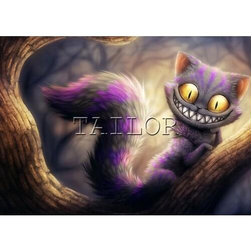 Mosaic cuadros full square Cross stitch embroidery 5d diamond painting kit set Cat fantasy animal colors complet Dirll drawing