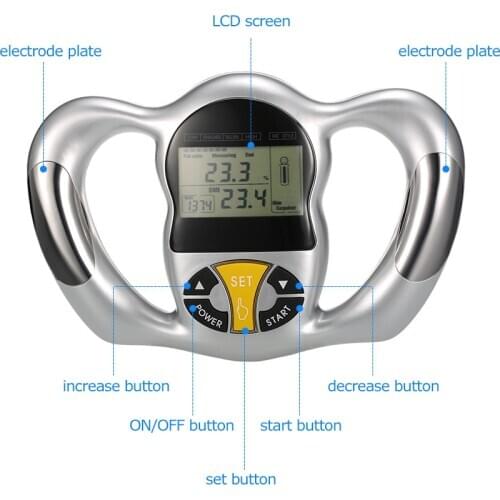 Male and female general body fat measuring instrument body fat instrument hand fat test fat rate LCD