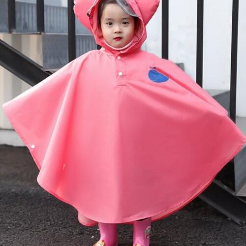 New Hot Kids Raincoat Jackets Kids Cartoon Raincoat Cute Cartoon Rain Poncho Toddler Light Outwear for Rain For Kid SMR88