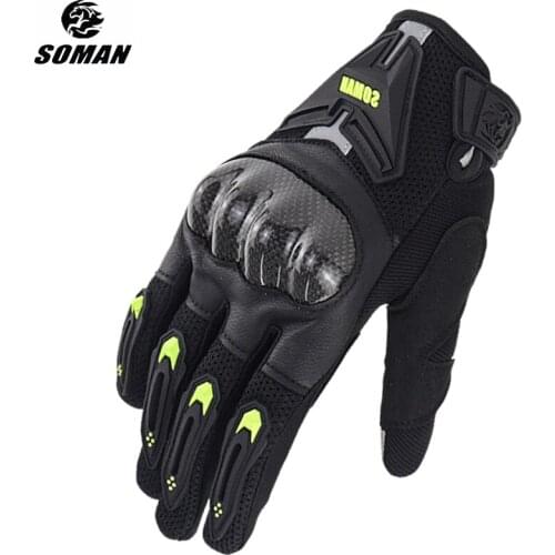 Motocross Gloves Men Luvas High Quality Carbon Gloves Summer Breathable Mx Motosiklet Eldiven Leather MenS Gloves for Women