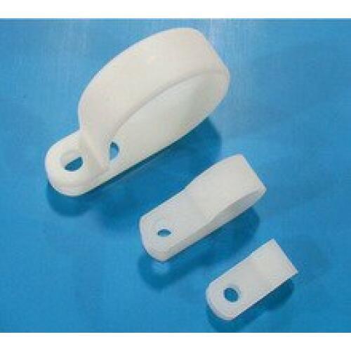 R-Type Cable Clamp 1'1/16" - Clear (Pack of 20 Clamps) 30mm