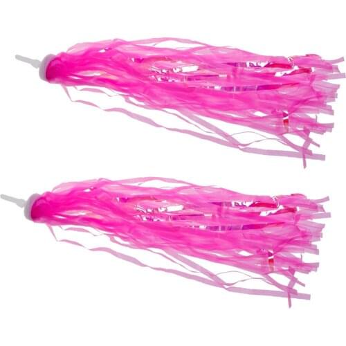 Girls Scooter Rubber Handlebar Grips Cover Protector Tassels Ribbons