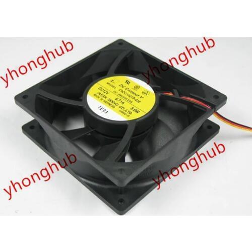 SERVO CNDC12Z7P-028 DC 12V 0.71A 8.6W 3-wire 120X120X38mm Server Cooling Fan