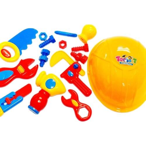 Helmet Hat Kids Tool Set KIDS Toy Play At Home Educational Toys Baby Craft Birthday Party Favor Game Gift Pre-School Pretend