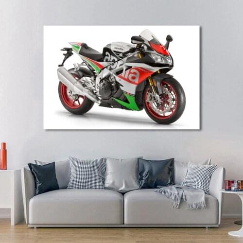 Modern Canvas Paintings Aprilia RSV4 RF Sport Motorcycle Vehicle Wall Art Picture Posters and Prints for Living Room Decor