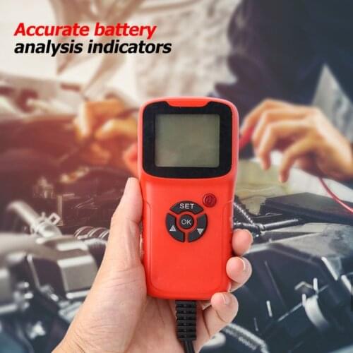 12V Automotive Vehicle Car Battery Resistance CCA Voltage Tester Digital Battery Analyzer Diagnostic Tool