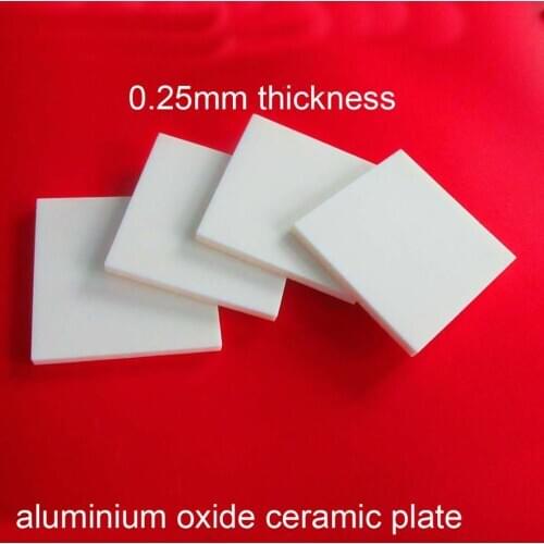 0.25mm thick 96 99 aluminium oxide ceramic plate alumina wafer aluminum oxide Ceramic Heater alundum sheet ceramic radiator