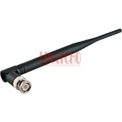 10 pcs black router 2.4 ghz Foldable omni directional bnc male wifi antenna