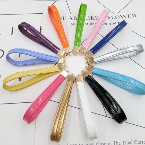 12pcs/lot Leather wrist strap Key ring Chain Holder Lanyard Bag/Purse Car porte clef hanging rope/charm/twinket Accessories