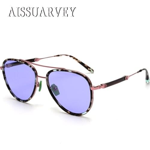 2019 Acetate Titanium Luxury Brand Designer UV400 High Quality Polarized Sunglasses for Man Woman Driving Oversize Glasses