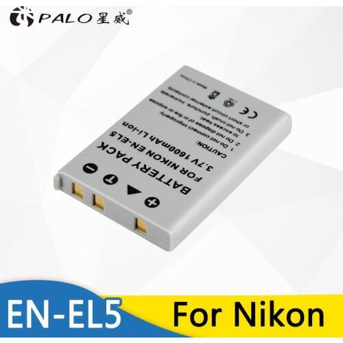 Palo Camera Battery EN-EL5 ENEL5 EN EL5 for Nikon Coolpix P4 P80 P90 P100 P500 P510 P520 P5000 P5100 5200 7900 P6000 3700 4200