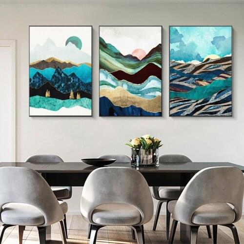 New Style Full Square / Round Drill 5D Diamond Painting Cross Stitch Abstract Art Landscape Painting Diamond Mosaic Home Decor