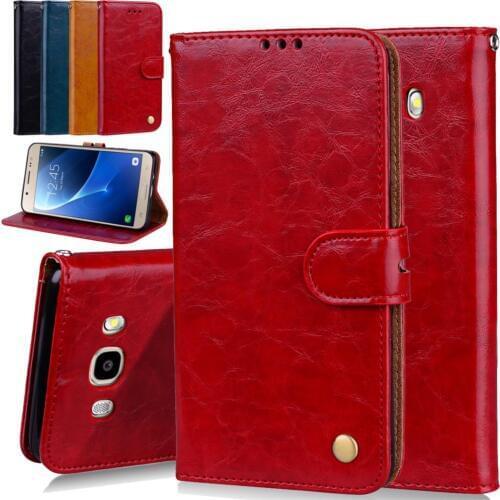 Phone Case For Samsung Galaxy J510 J5 2016 Version Wallet Leather Stand Design Mobile Phone Cover For Samsung J510F Cases
