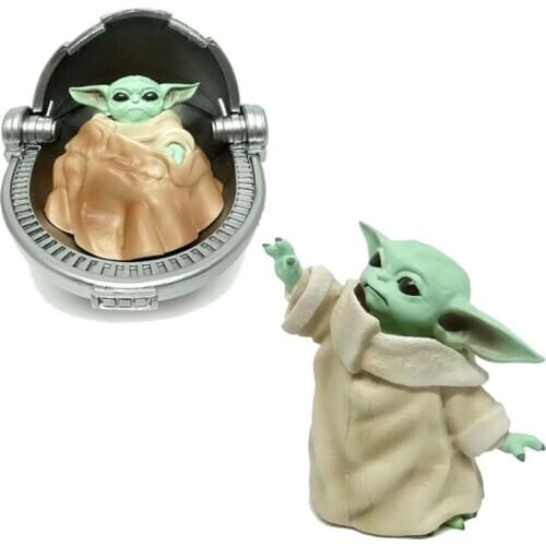 Disney Space Wars Baby Yoda Darth Vader Stormtrooper Action Figure Doll Toys The Force Awakens Jedi Anime Figures