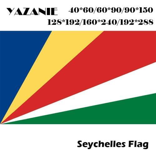 YAZANIE 120*180cm/160*240cm/192*288cm Seychelles Country Flags Large Tongan Flags And Banners 2x3 ft Custom Made Football Flag