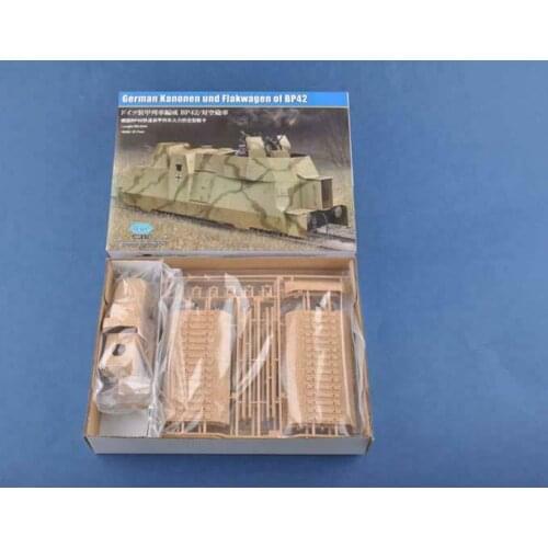 Trumpeter 1/72 German Kanonen FlakWagen BP42 Railway Armored Train Carrier Card TH16557-SMT6