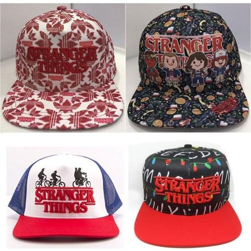 Stranger Things TV Series Embroidery Designer Cap Anime Hat Summer