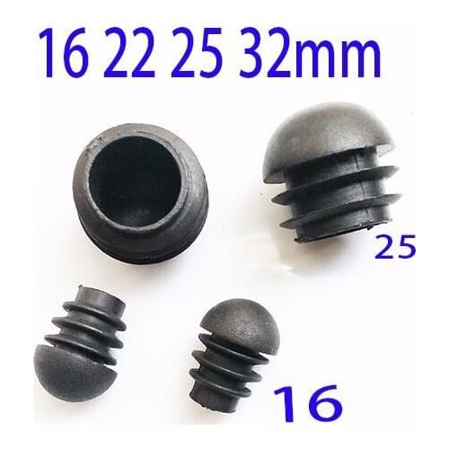 25 mm ball head round plug tube insert ends hollow blank tube arched cap cover pole ending pile protector decoration furniture