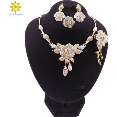 Fashion Dubai Jewelry Set luxury Wedding Bridal Gifts Nigeria African jewelry Sets Wholesale Accessories