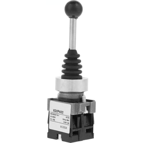 Momentary Joystick Switch, 2 Position 2NO Spring Return Momentary Joy Stick Switch Monolever Replacement for XD2PA22CR