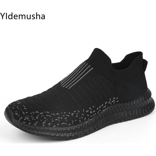 New Men Sport Shoes 2021 Breathable Black Fashion Sneakers Men Casual Light Walking Big Size Man Tennis Shoe Zapatillas Hombre