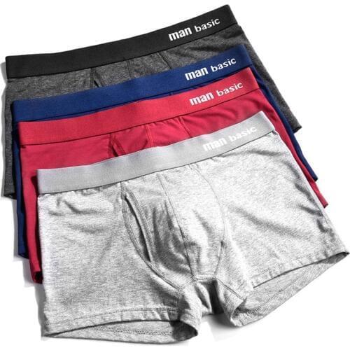 Mens Underwear 2020 Men Cotton Underpants Male Panties Shorts Underwear Boxer Shorts S to 3XL Cuecas Calecon Homme Boxer