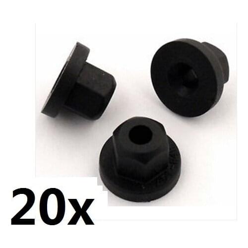 20x For BMW Plastic Nuts Unthreaded- Widely Used for Trim, Carpets & Sensor Mounts