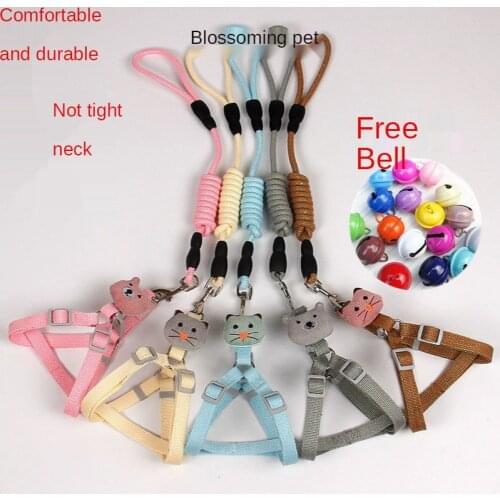 Small Dog Harness Leash for Small Dog Cat Refleticve Pet Collar Leash Outdoor Walking Dog Supplies