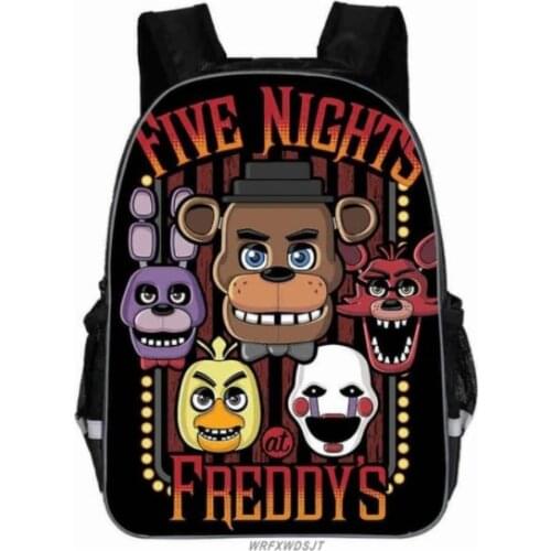 Hot Five Night At Freddy Backpack Kids FNAF Bonnie Fazbear School Bags for Teenager Boys&Girls Bagpacks Mochila Escolar 16inch