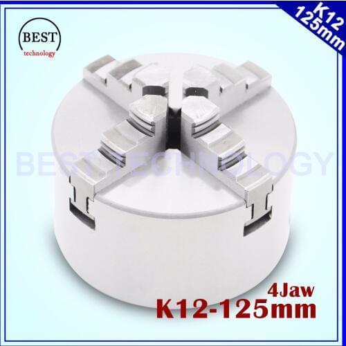 125mm 4 jaw Chuck self-centering manual chuck four jaw K12 - 125mm for CNC Engraving Milling machine ,CNC Lathe Machine